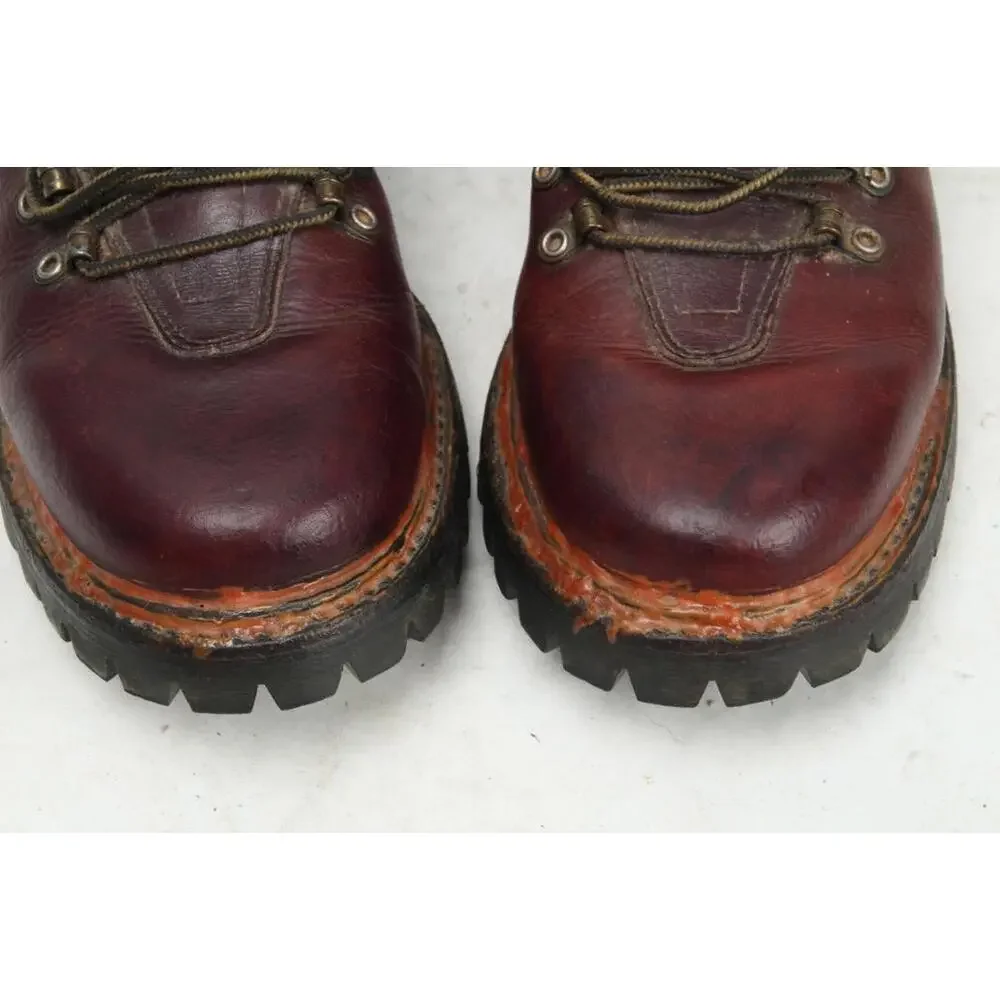 vintage herman survivor SEARS boots hiking lace up leather 60s/70s READ 7.5 D